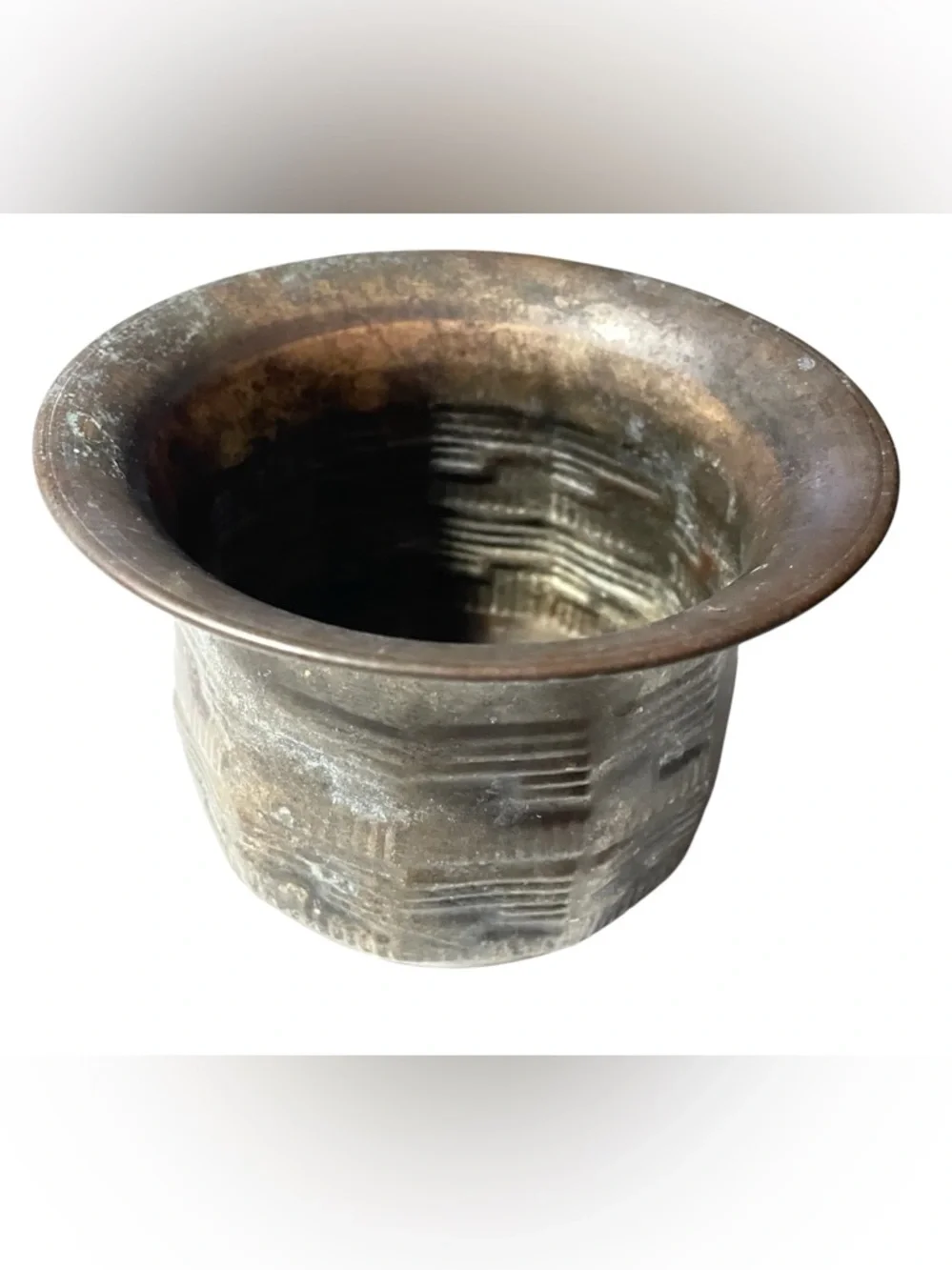 Vintage Hand Hammered Copper Planter Jardiniere Cachepot Urn